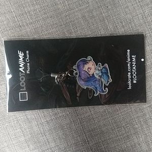 Loot Anime Phone Charm Manga Samurai Purple Hair Collectable Sword Gift Stocking